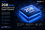 TECNO SPARK GO – 2GB RAM | 64GB | 5000mAh